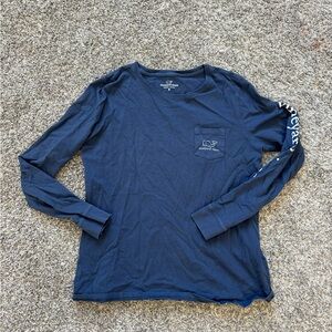 Vineyard Vines Long Sleeve Tee Navy, M